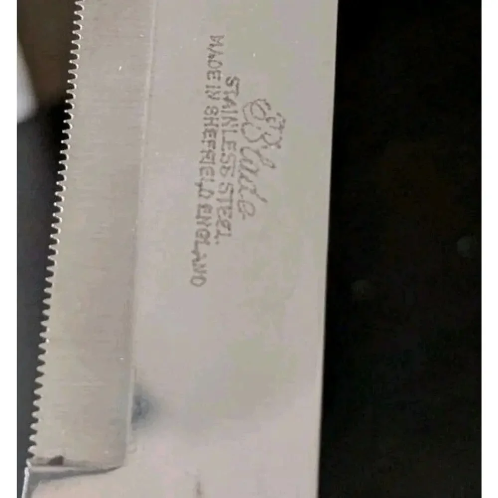 Sheffield French Provincial Sterling Silver Weighted Meat Carving Set Knife Fork